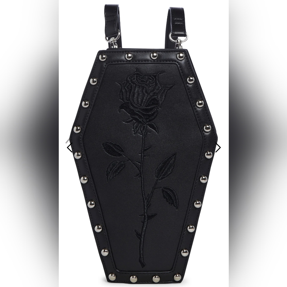 Rose Resurrection Coffin Backpack - image 1